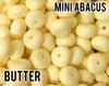 Mini Abacus Butter Silicone Beads (aka Cream Yellow, Light Yellow, Pastel Yellow)