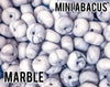 Mini Abacus Marble Silicone Beads (aka Grey Marble)