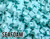 Mini Seafoam Star Silicone Bead (aka Pastel Teal, Light Turquoise)