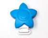 Star Pacifier Clip - Blue - Silicone