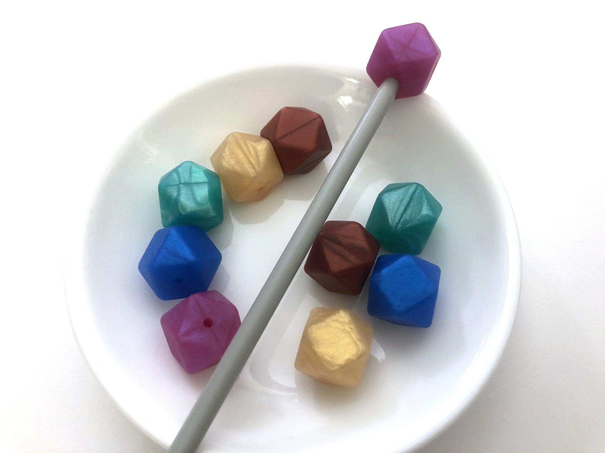 Knitting Needle Stoppers - Jewels - Beader Caps - Beader Tips - Back Stoppers - Point Protectors - End Stoppers - Stitch Holder