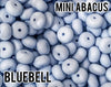 Mini Abacus Bluebell Silicone Beads (aka Light Blue, Grey Blue)