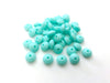 Small Abacus Lentil Saucer Silicone Beads in Seafoam - 12 mm x 7 mm