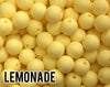 9 mm Round  Lemonade Silicone Beads 10-1,000 (aka Light Yellow, Pastel Yellow) - Bulk Silicone Beads Wholesale - DIY Jewelry