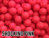 9 mm Round  Shocking Pink Silicone Beads 5-100 (aka Bright Pink, Magenta, Hot Pink, Neon Pink) Silicone Beads Wholesale Silicone Beads