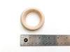 2.50 Inch Round Wood Rings - Beech Wood - Wood Jewelry Parts - Wood Toy Ring - Wood Jewelry Ring