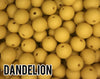 9 mm Round  Dandelion Silicone Beads 10-1,000 (aka Medium Yellow, Pineapple) Silicone Beads Wholesale Silicone Beads