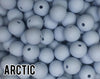 12 mm Round  Arctic Silicone Beads 10-1,000 (aka Light Blue, Pastel Blue, Ice Blue) Silicone Beads Wholesale Silicone Beads