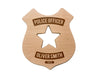 Police Officer Wood Teether and Wood Toy