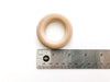 2.20 Inch Round Wood Rings - Beech Wood - Wood Jewelry Parts - Wood Toy Ring - Wood Jewelry Ring