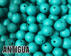 15 mm Antigua Silicone Beads 5-1,000 (aka Emerald, Teal, Aquamarine) Geometric Bead - Bulk Silicone Beads Wholesale - DIY