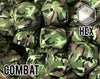 17 mm Hexagon Combat Silicone Beads (aka Camoflage, Military, Camo)