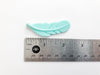 Mint Silicone Feather Pendant Beads - Green - Bulk Silicone Beads Wholesale - DIY Jewelry