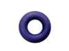 Navy Silicone Ring Beads Pendant - Dark Purple Blue - Seamless Silicone Donut Beads