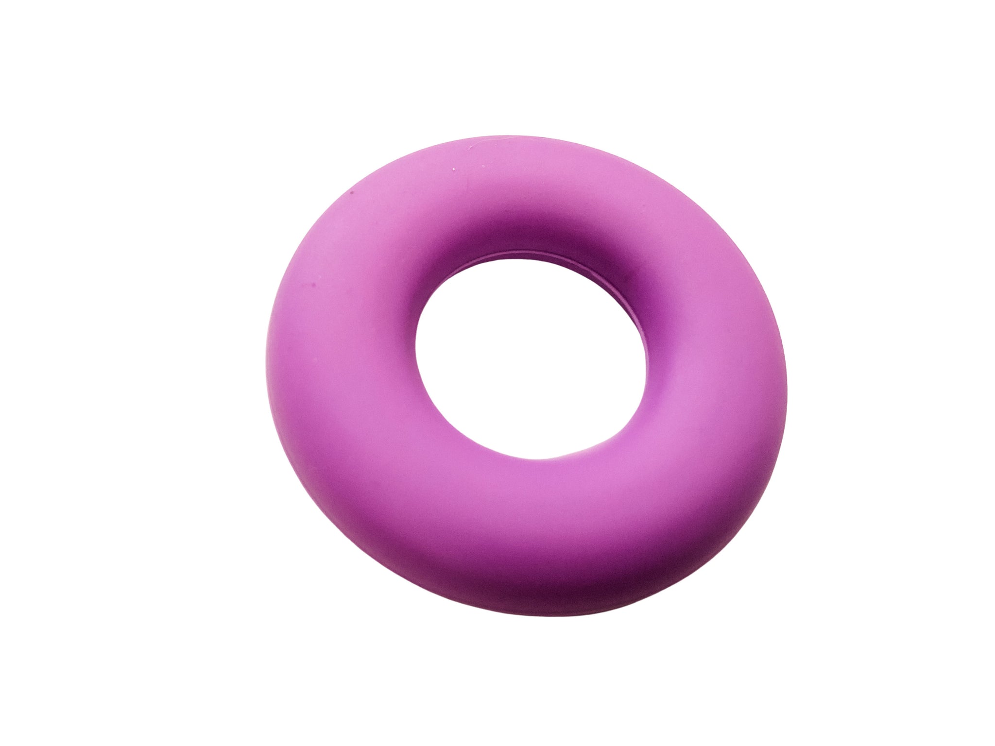 Lavender Silicone Ring Beads Pendant - Purple - Seamless Silicone Donut Beads