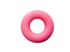 Pink Silicone Ring Beads Pendant - Seamless Silicone Donut Beads