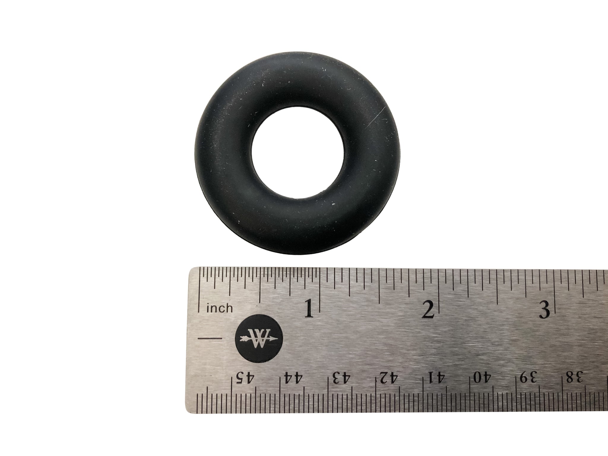 Grey Silicone Ring Beads Pendant - Gray - Seamless Silicone Donut Beads