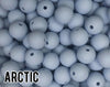 9 mm Round  Arctic Silicone Beads 10-1,000 (aka Light Blue, Pastel Blue, Ice Blue) Silicone Beads Wholesale Silicone Beads