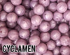 12 mm Round  Cyclamen Silicone Beads 5-1,000 (aka Metallic Nectar Purple) Silicone Beads Wholesale Silicone Beads