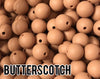 15 mm Butterscotch Silicone Beads 5-1,000 (aka Tan, Camel, Light Brown) - Bulk Silicone Beads Wholesale - DIY Jewelry