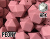 17 mm Hexagon Peony Silicone Beads 5-1,000 (aka Medium Pink, Blush Pink, Rose) Geometric Bead - Bulk Silicone Beads Wholesale - DIY Jewelry