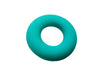 Teal Silicone Ring Beads Pendant - Turquoise - Seamless Silicone Donut Beads
