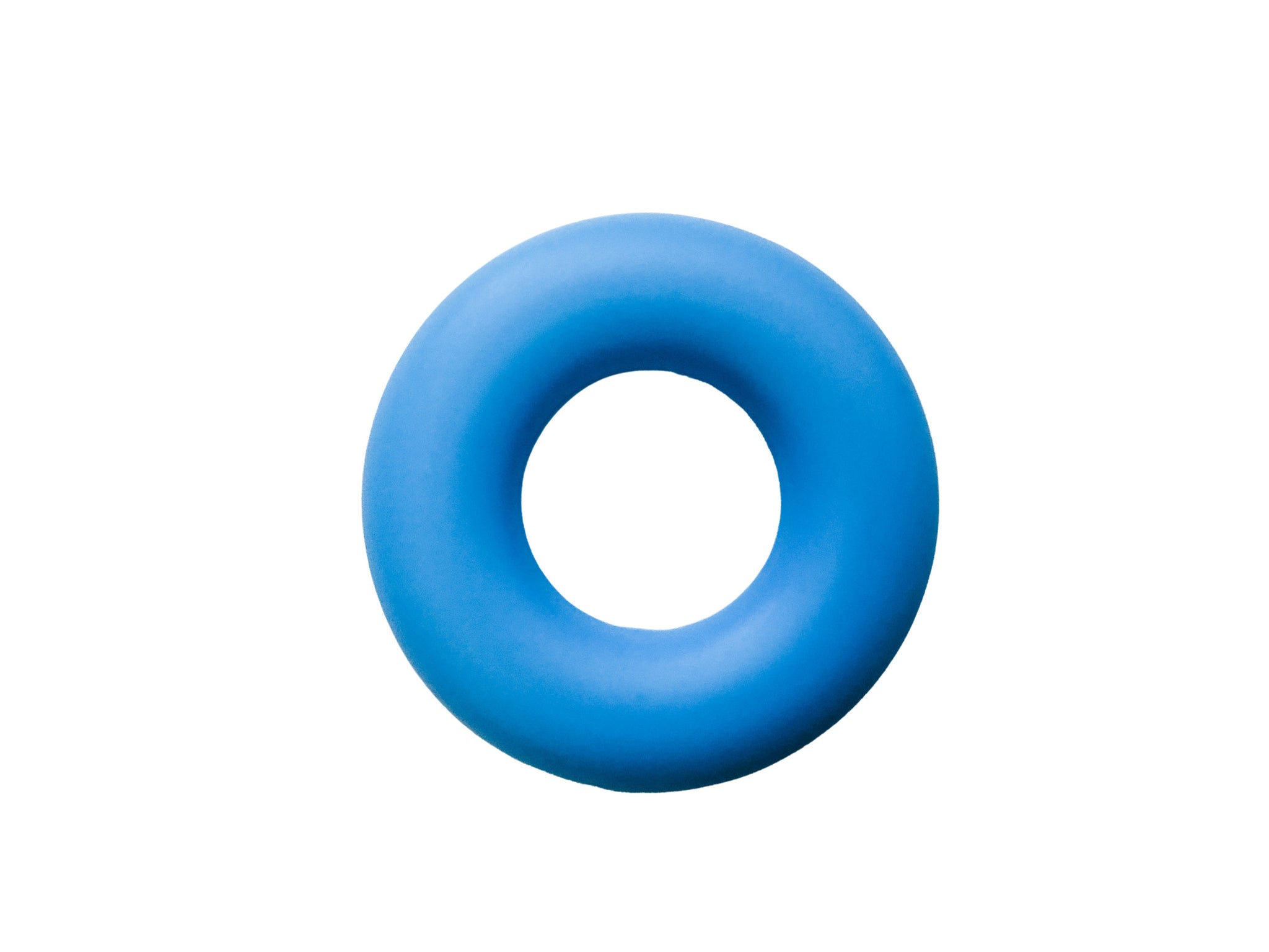 Blue Silicone Ring Beads Pendant - Seamless Silicone Donut Beads