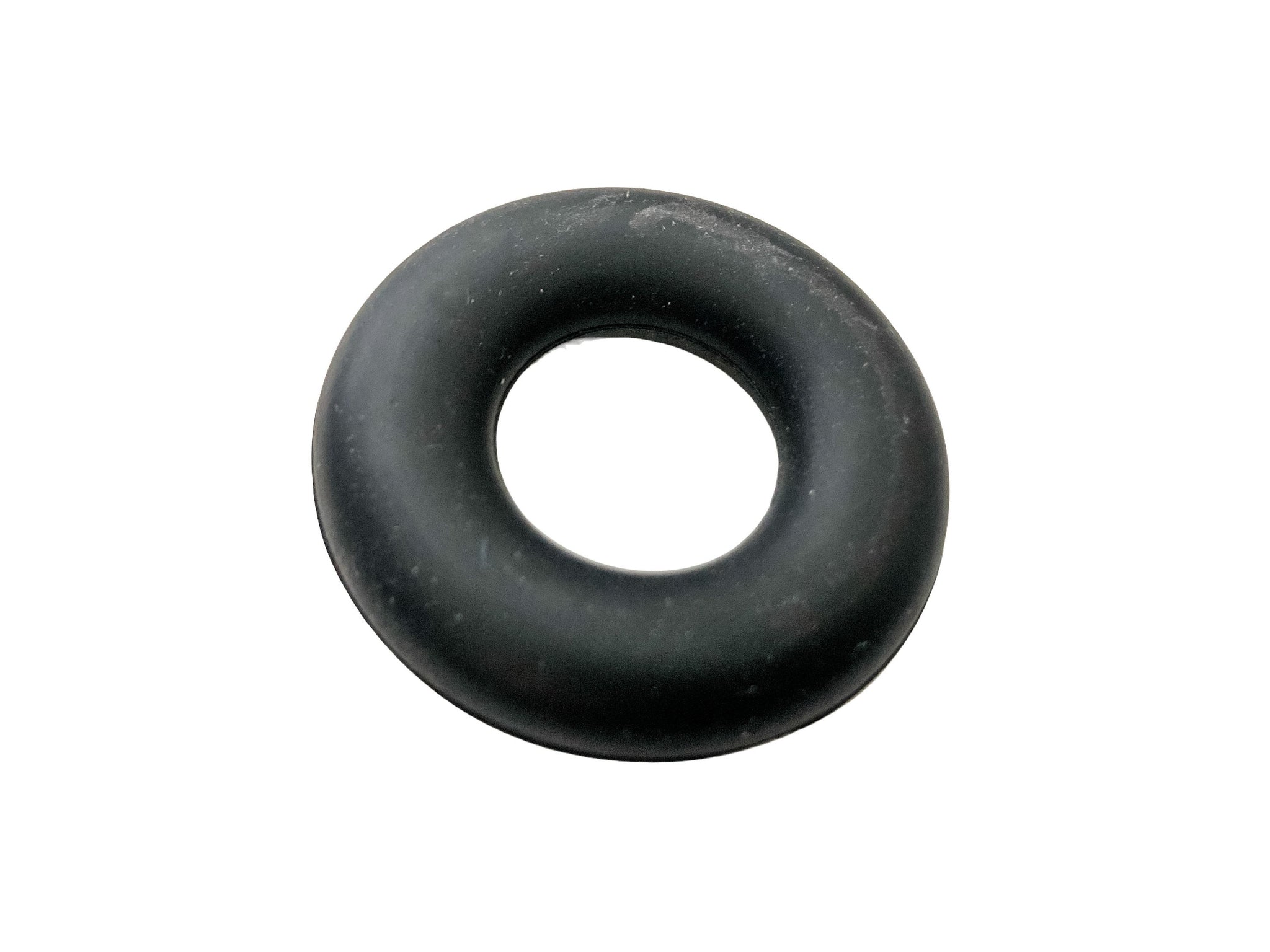 Black Silicone Ring Beads Pendant - Seamless Silicone Donut Beads