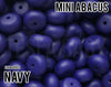 Mini Abacus Navy Silicone Beads 5-1,000 (aka Dark Blue, Dark Purple) Wholesale Silicone Beads