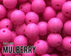 Silicone Beads, 12 mm Mulberry Silicone Beads - Pastel Neon - 5-1,000 (aka bright purple, neon purple, pastel purple) Bulk Wholesale