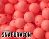 Silicone Beads, 12 mm Snapdragon Silicone Beads - Pastel Neon - 5-1,000 (aka bright coral, neon coral, pastel coral) Bulk Wholesale