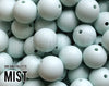 Silicone Beads, 15 mm Mist Silicone Beads - Dreamy Palette - 5-1,000 (aka greenish white, light green, pastel green) Bulk Wholesale