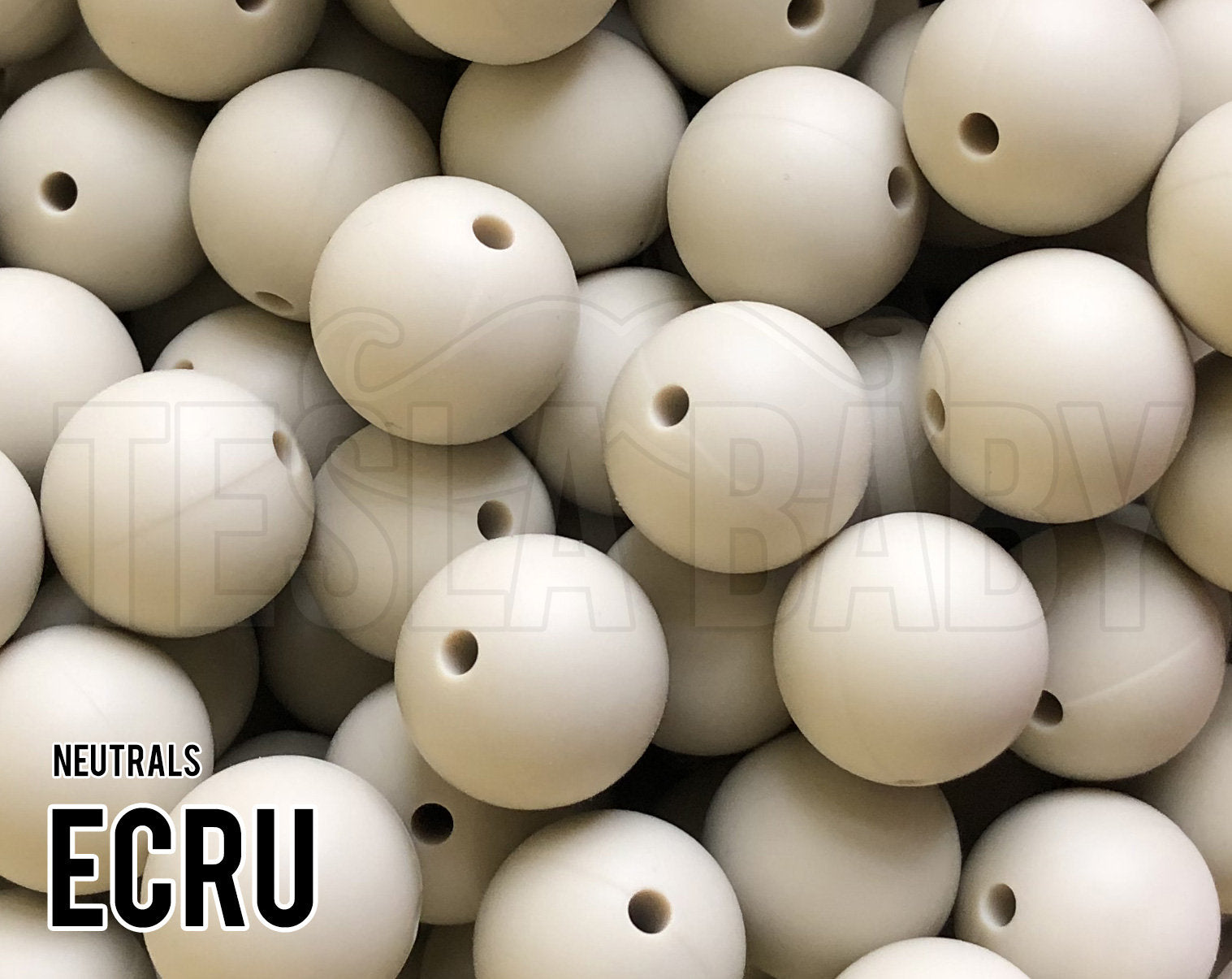 Silicone Beads, 15 mm Ecru Silicone Beads 5-1,000 (aka off white, tan, beige, light brown) Bulk Silicone Beads Wholesale