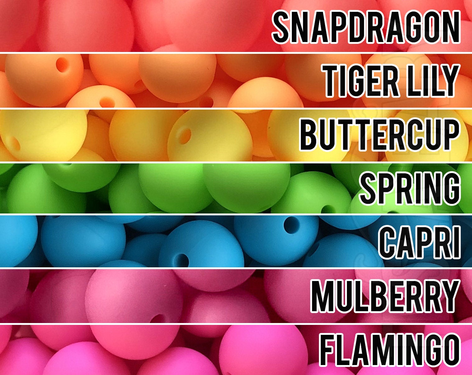 Silicone Beads, 15 mm Snapdragon Silicone Beads - Pastel Neon - 5-1,000 (aka bright coral, neon coral, pastel coral) Bulk Wholesale