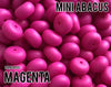 Mini Abacus Magenta Silicone Beads 5-1,000 (aka Violet Red) Wholesale Silicone Beads