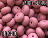 Mini Abacus Orchid Silicone Beads 5-1,000 (aka Medium Pink) Wholesale Silicone Beads