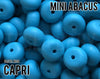 Mini Abacus Capri Silicone Beads - Pastel Neon - 5-1,000 (aka bright blue, neon blue, pastel blue) Bulk Silicone Beads Wholesale