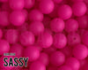 Silicone Beads, 12 mm Sassy Silicone Beads - Dark Neon - 5-1,000 (aka bright purple, neon purple, electric purple) Bulk Wholesale