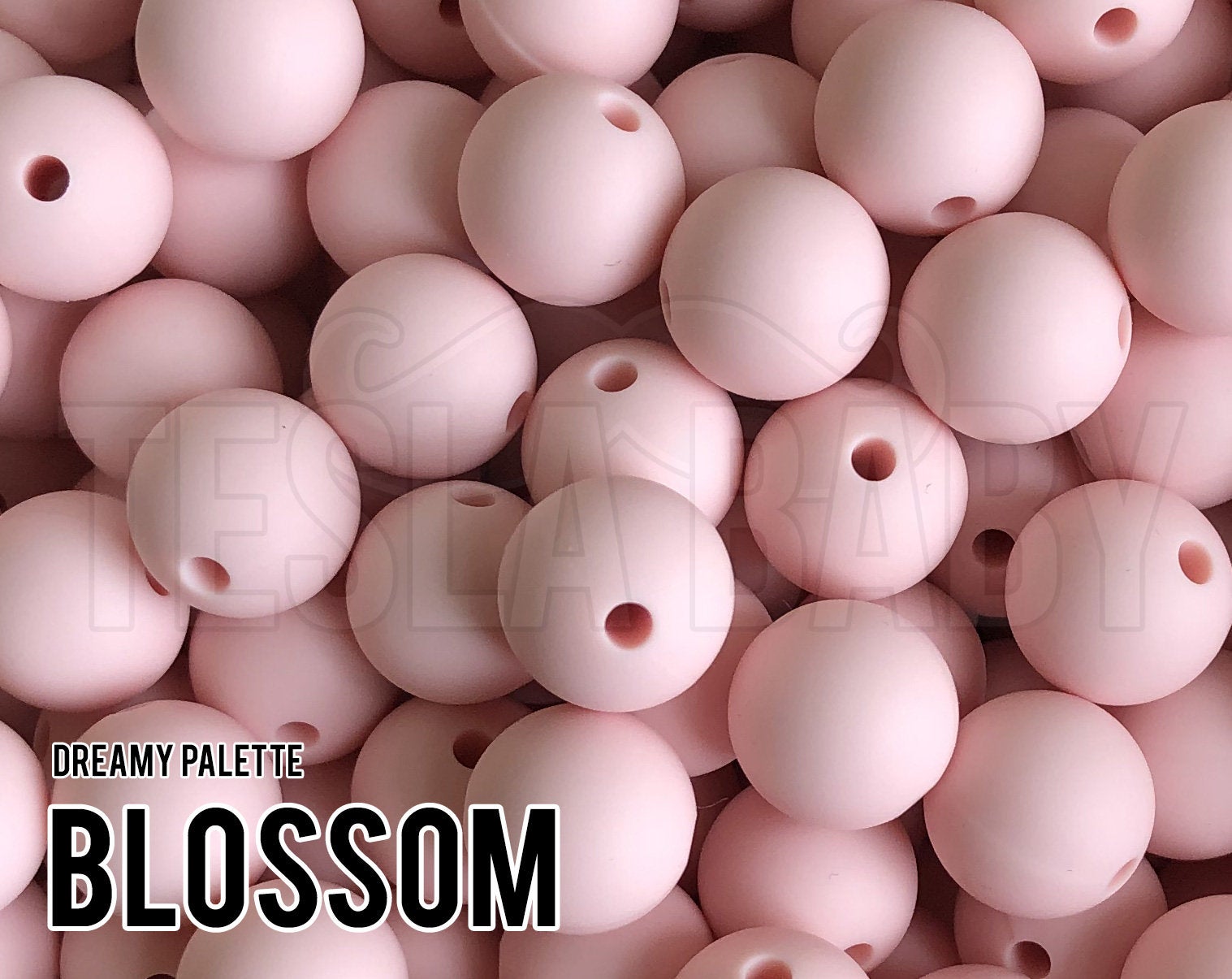 Silicone Beads, 12 mm Blossom Silicone Beads - Dreamy Palette - 5-1,000 (aka light pink, barely pink, pastel pink) Bulk Wholesale