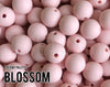 Silicone Beads, 12 mm Blossom Silicone Beads - Dreamy Palette - 5-1,000 (aka light pink, barely pink, pastel pink) Bulk Wholesale