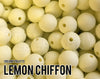 Silicone Beads, 12 mm Lemon Chiffon Silicone Beads - Dreamy Palette - 5-1,000 (aka light yellow, pastel yellow) Bulk Silicone Beads