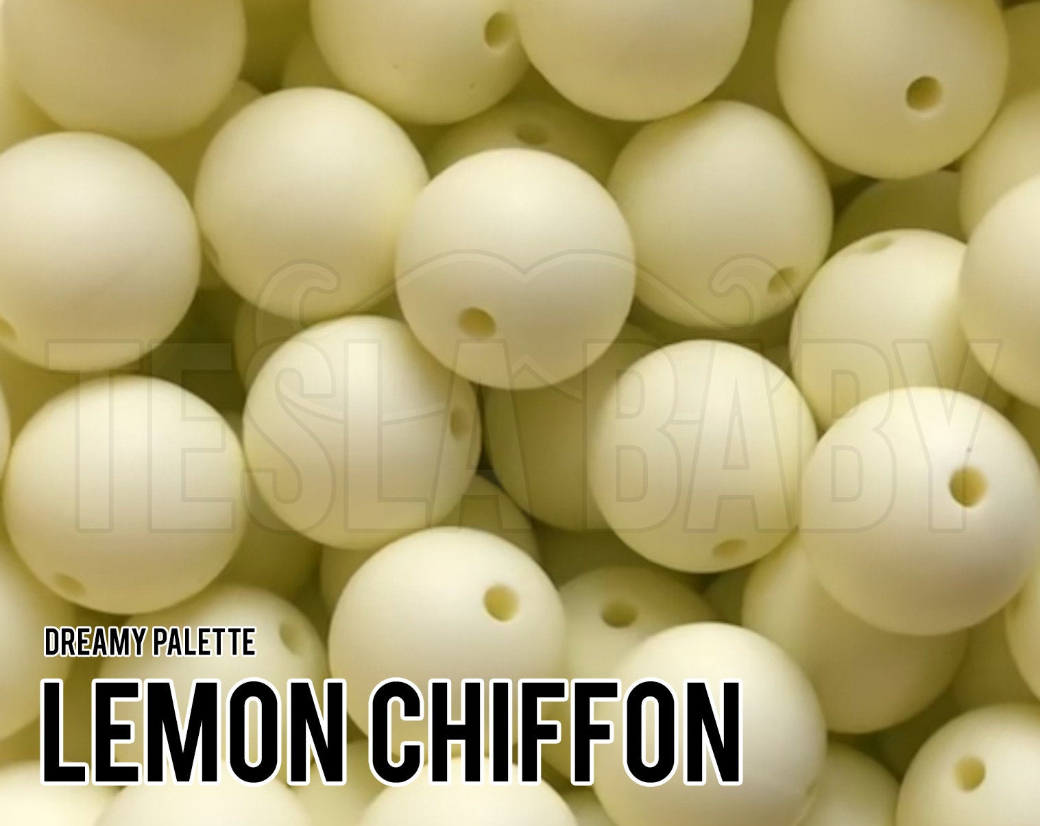 Silicone Beads, 15 mm Lemon Chiffon Silicone Beads - Dreamy Palette - –  Tesla Baby