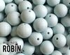 Silicone Beads, 15 mm Robin Silicone Beads - Dreamy Palette - 5-1,000 (aka light teal blue, pastel blue, blueish white) Bulk Wholesale