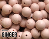 Silicone Beads, 15 mm Ginger Silicone Beads 5-1,000 (aka pinkish brown, light pink, light orange, dusty peach, tan pink) Bulk Wholesale