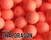 Silicone Beads, 15 mm Snapdragon Silicone Beads - Pastel Neon - 5-1,000 (aka bright coral, neon coral, pastel coral) Bulk Wholesale