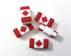 Silicone Canadian Flag Canada Flag Focal Beads - Bulk Silicone Beads Wholesale - DIY Jewelry