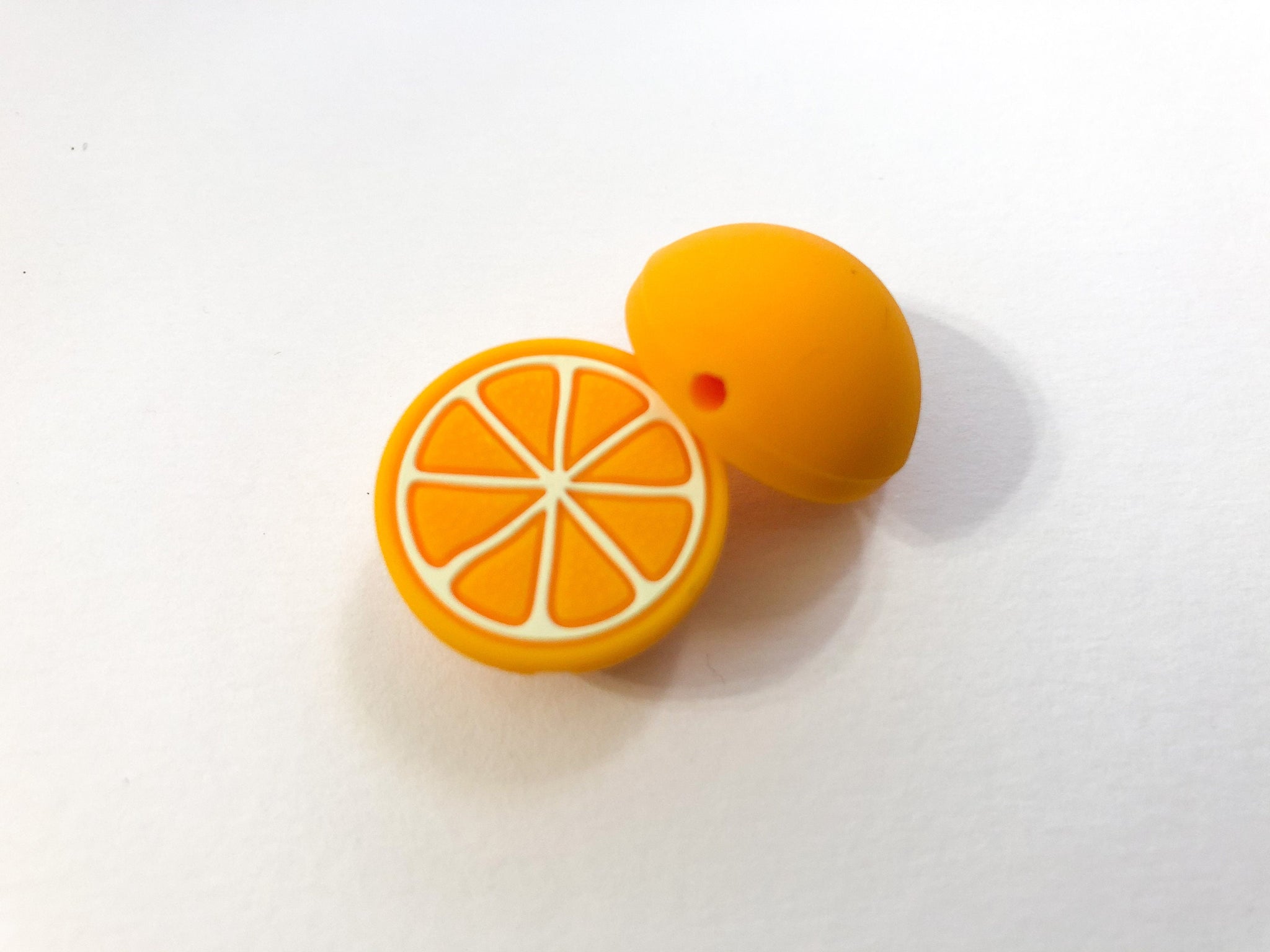 Silicone Half an Orange Beads - Bulk Silicone Beads Wholesale - DIY Jewelry