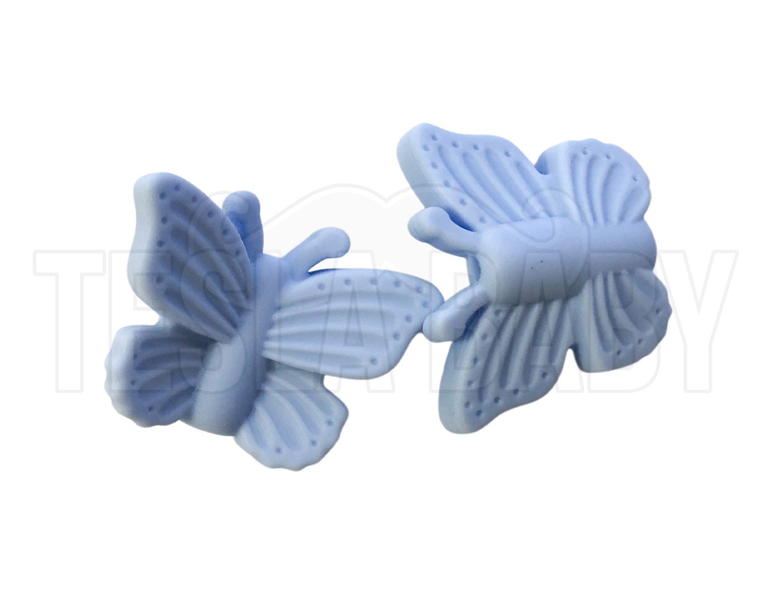 Silicone Bluebell Butterfly Beads - Bulk Silicone Beads Wholesale - DIY Jewelry