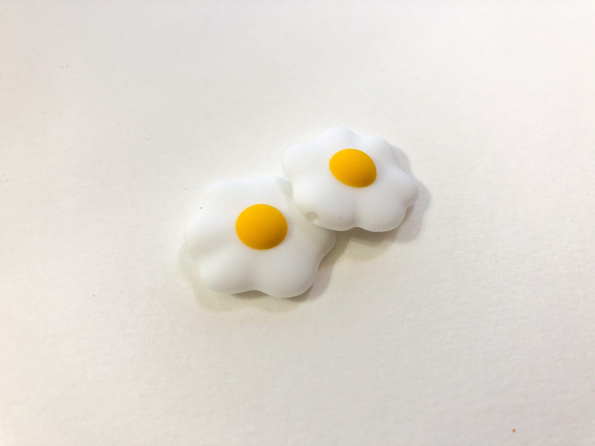 Silicone Sunny Side Up Egg Beads - Bulk Silicone Beads Wholesale - DIY Jewelry