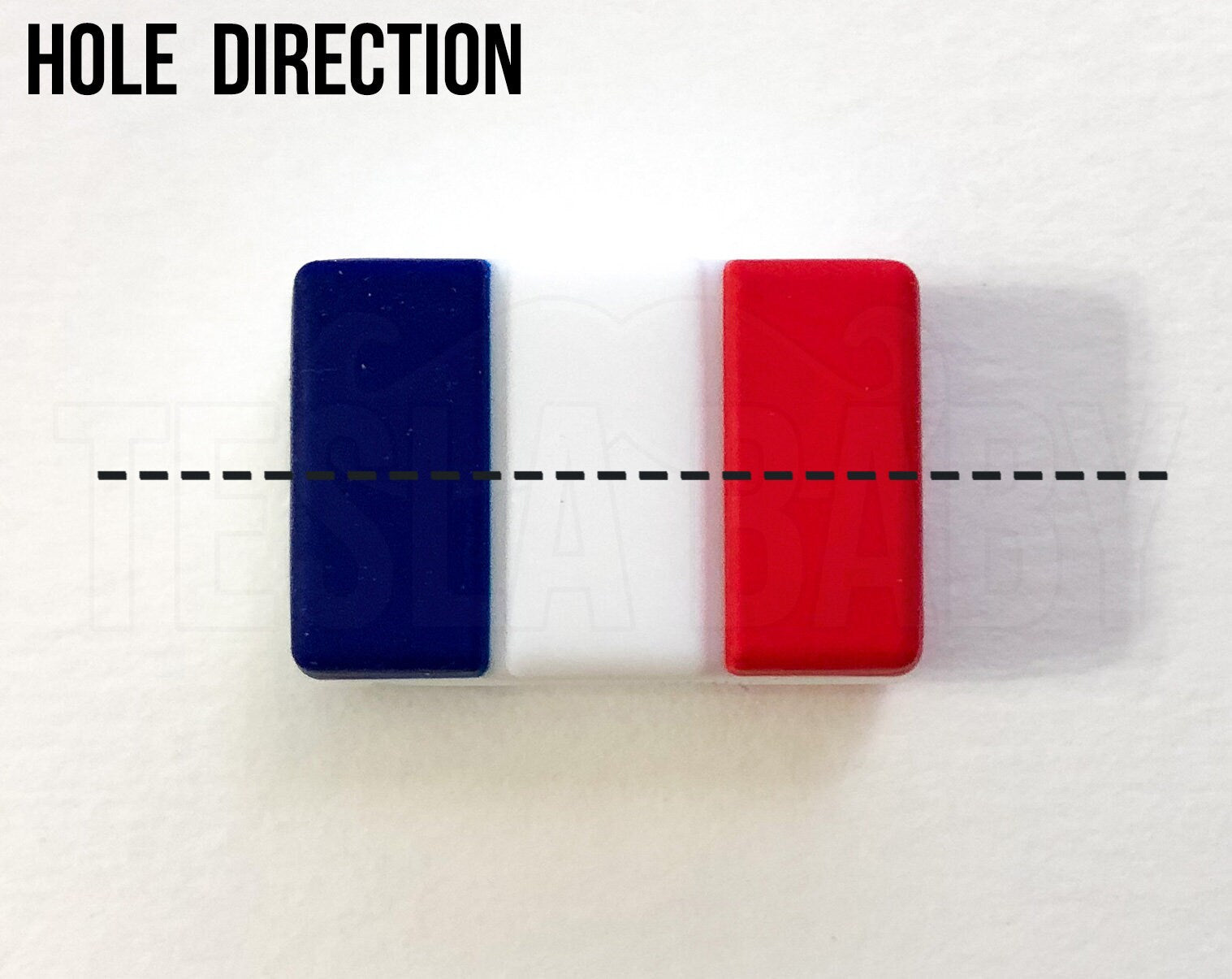 Silicone France Flag Focal Beads - Bulk Silicone Beads Wholesale - DIY Jewelry